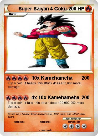 Pokemon Super Saiyan 4 Goku