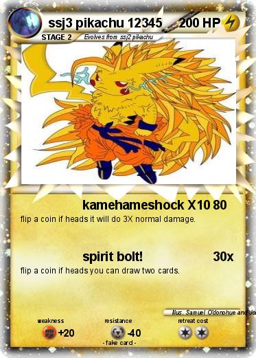 Pokemon ssj3 pikachu 12345