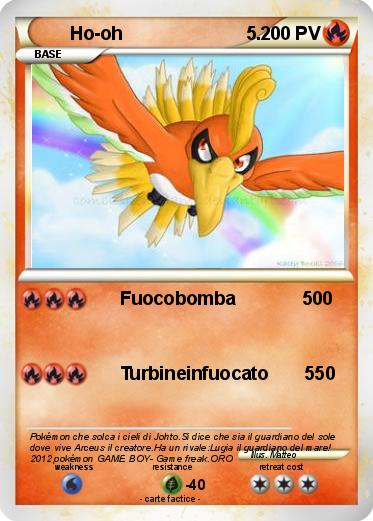 Pokemon Ho-oh                        5.