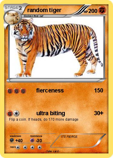 Pokemon random tiger