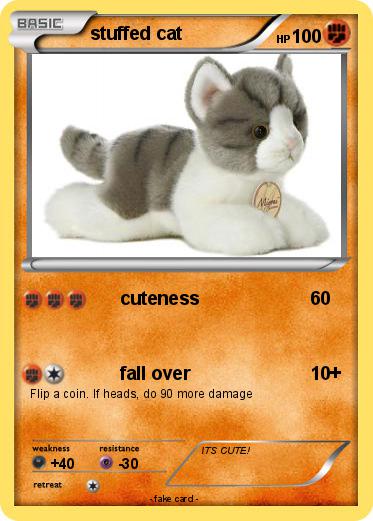 Pokemon stuffed cat