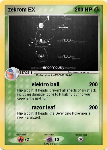 Pokemon zekrom EX