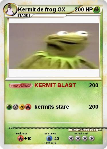 Pokemon Kermit de frog GX