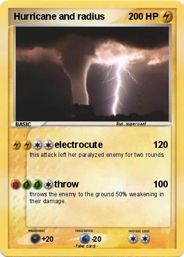 Pokemon Hurricane and radius