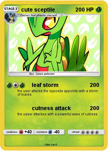 Pokemon cute sceptile