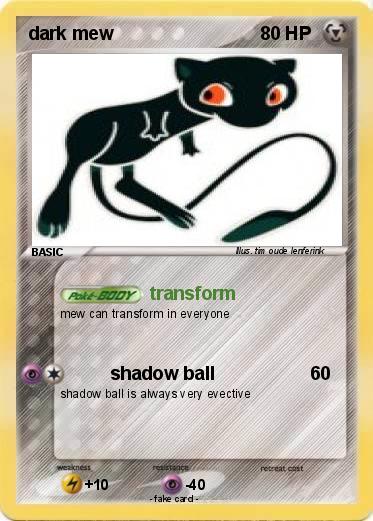 Pokemon dark mew