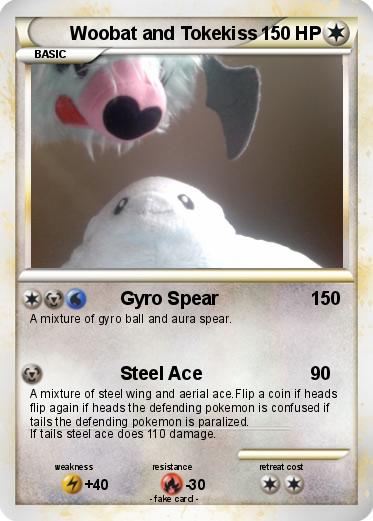 Pokemon Woobat and Tokekiss