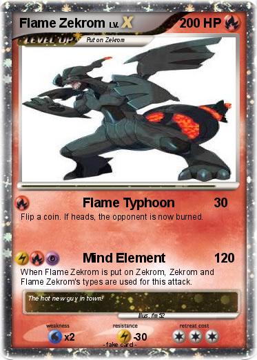 Pokemon Flame Zekrom