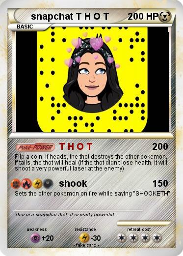 Pokemon snapchat T H O T