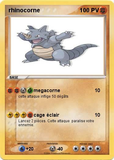 Pokemon rhinocorne