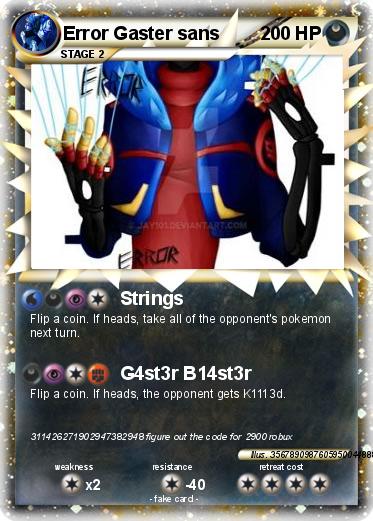 Pokemon Error Gaster sans