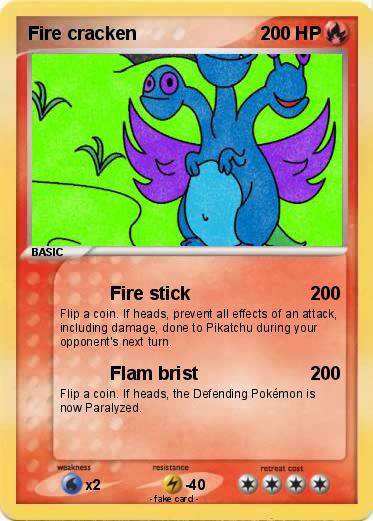 Pokemon Fire cracken