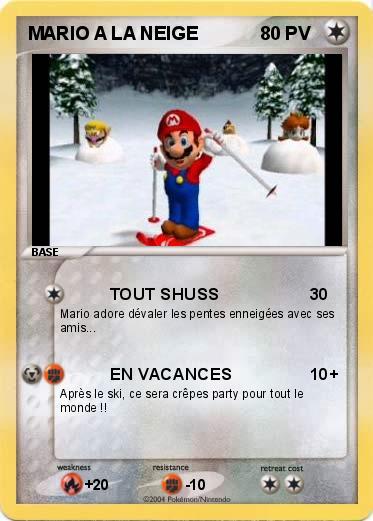 Pokemon MARIO A LA NEIGE