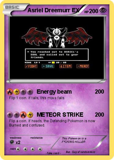 Pokemon Asriel Dreemurr EX