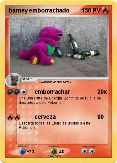 Pokemon barney emborrachado