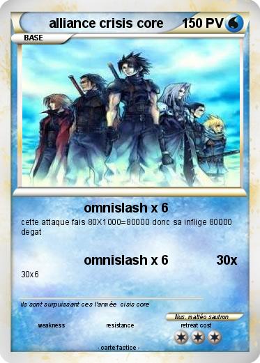 Pokemon alliance crisis core