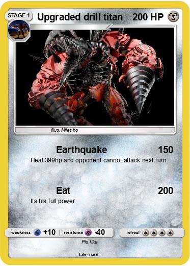 Pokemon Upgraded drill titan