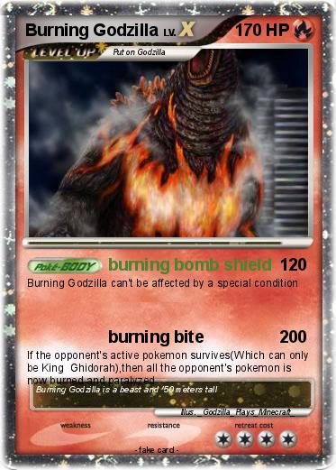Pokemon Burning Godzilla