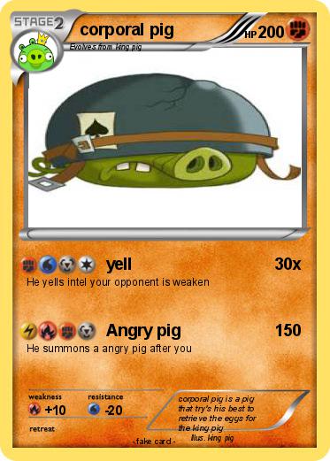 Pokemon corporal pig