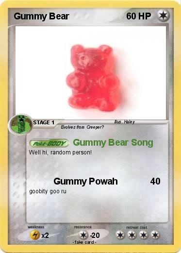 Pokemon Gummy Bear
