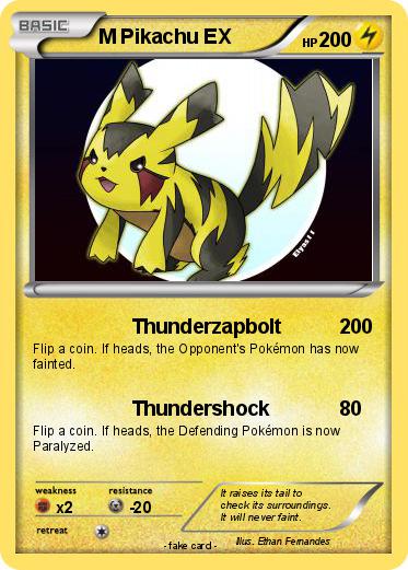 Pokemon M Pikachu EX