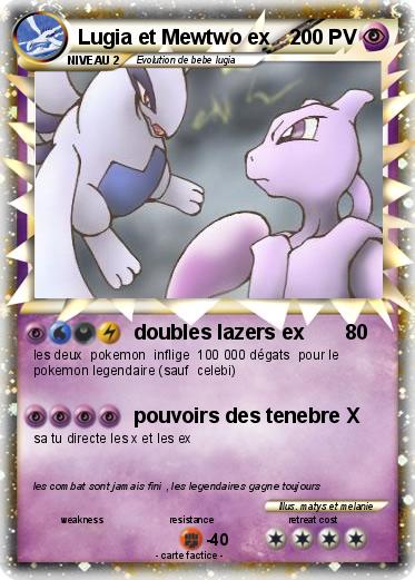 Pokemon Lugia et Mewtwo ex