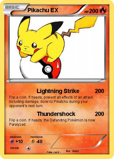 Pokemon Pikachu EX