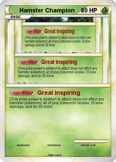 Pokemon Hamster Champion