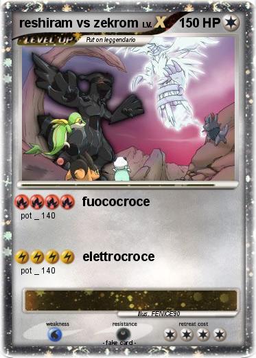 Pokemon reshiram vs zekrom
