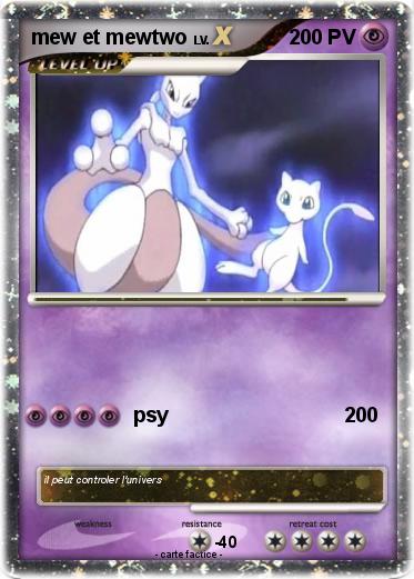 Pokemon mew et mewtwo