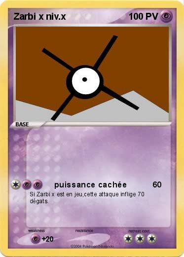 Pokemon Zarbi x niv.x