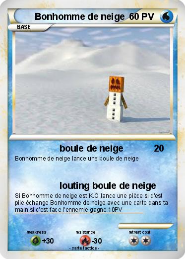 Pokemon Bonhomme de neige