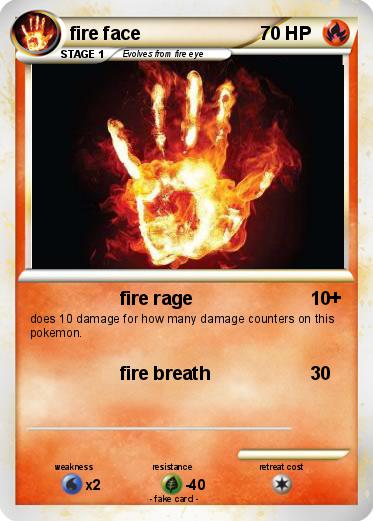 Pokemon fire face