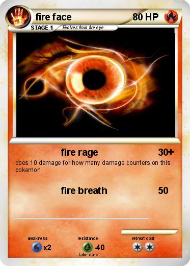 Pokemon fire face