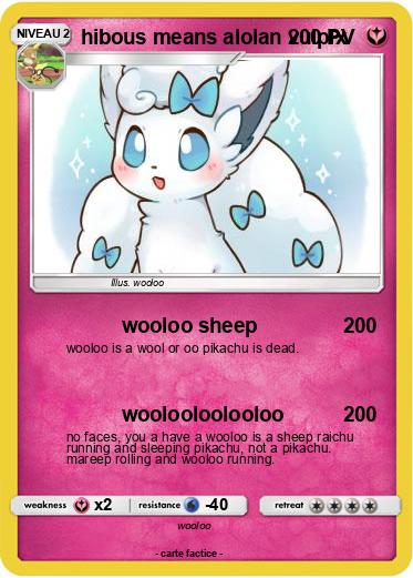Pokemon hibous means alolan vulpix