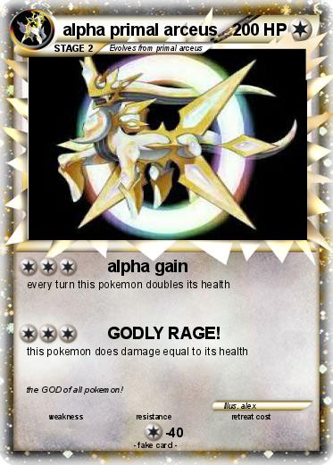 Pokemon alpha primal arceus