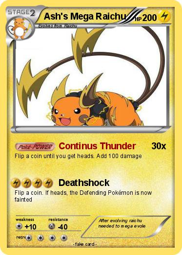 Pokemon Ash's Mega Raichu