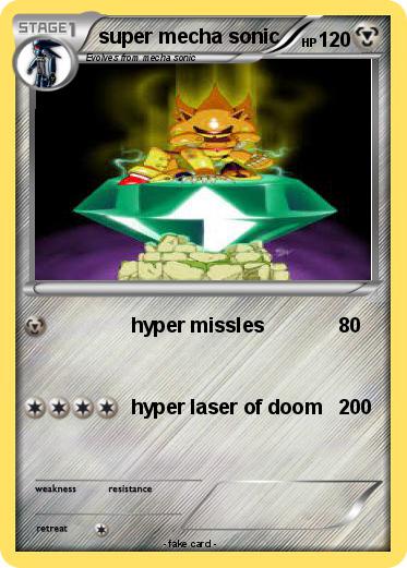 Pokemon super mecha sonic