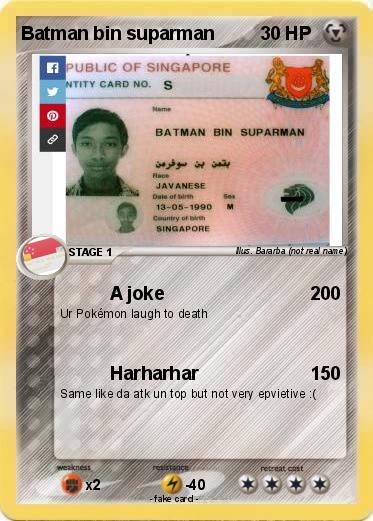 Pokemon Batman bin suparman