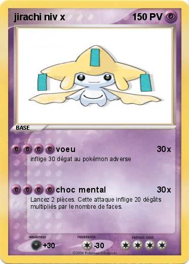 Pokemon jirachi niv x