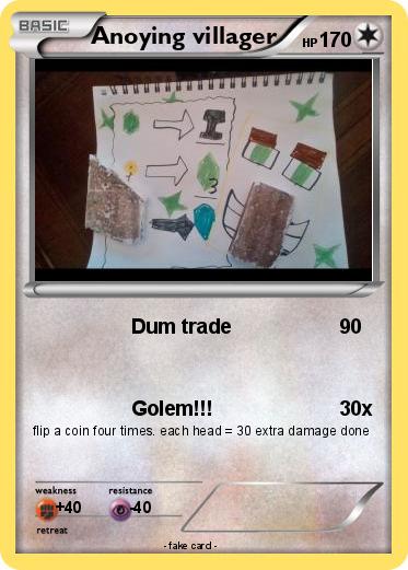 Pokemon Anoying villager
