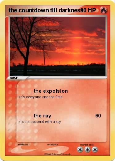 Pokemon the countdown till darkness