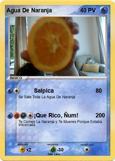 Pokemon Agua De Naranja