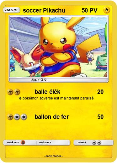 Pokemon soccer Pikachu