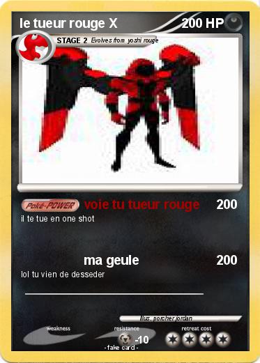 Pokemon le tueur rouge X