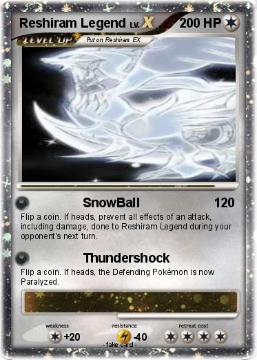 Pokemon Reshiram Legend