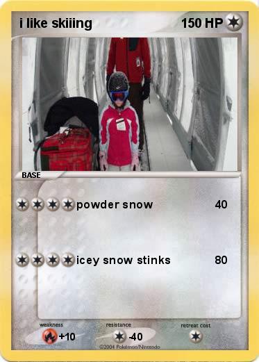 Pokemon i like skiiing