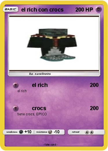 Pokemon el rich con crocs