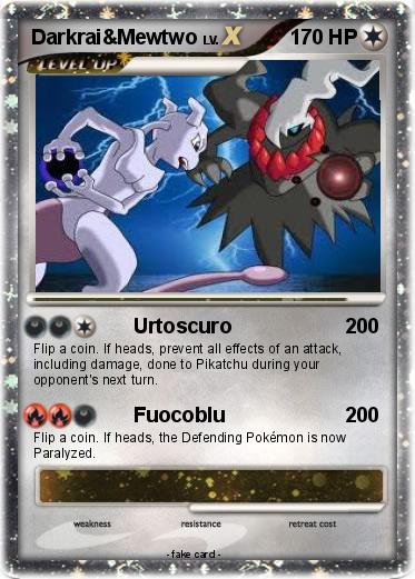 Pokemon Darkrai&Mewtwo