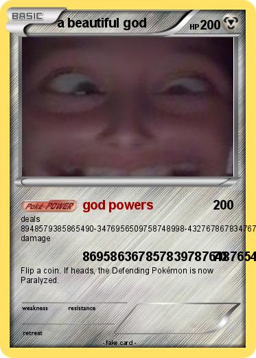 Pokemon a beautiful god